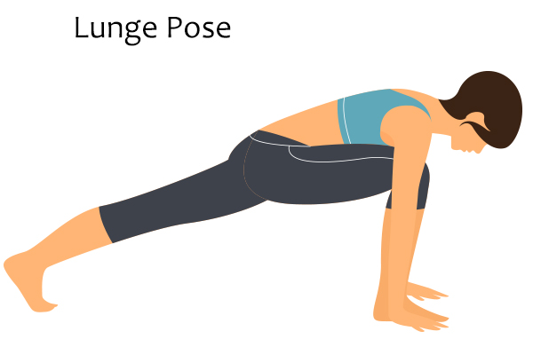 lunge pose for menopausal relief