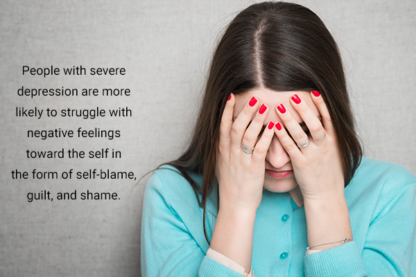 people struggling with depression suffer from guilt and self-blaming