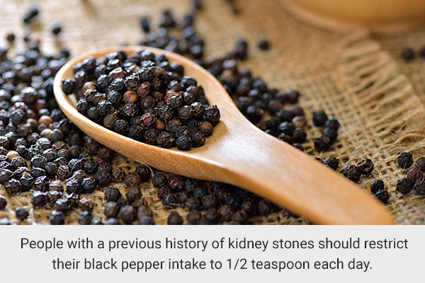 recommended dosage to consume black pepper